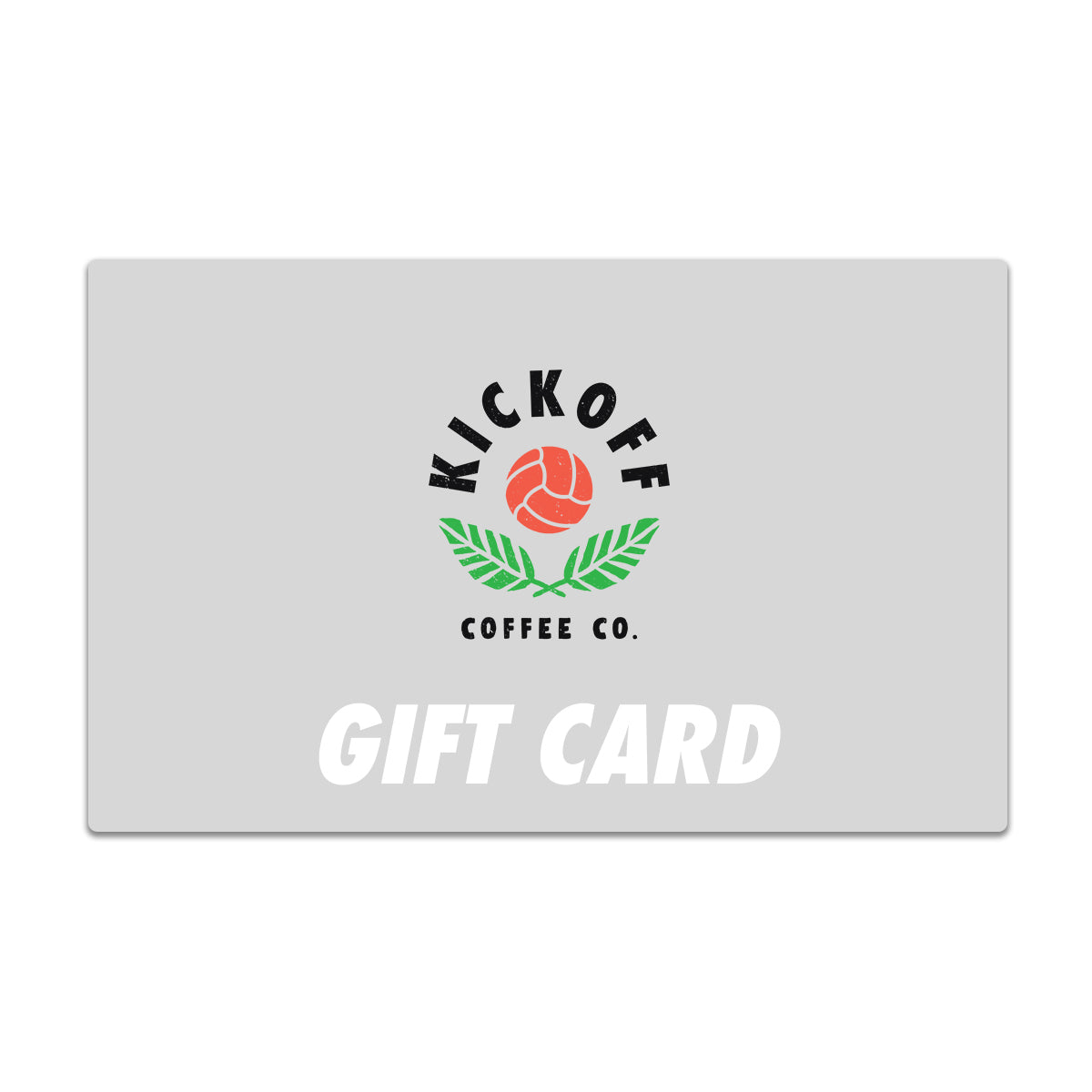 Kickoff Coffee Co Gift Card | Coffee for Soccer People | Specialty Coffee | Soccer Gifts | Soccer Coach | Soccer Dad | Soccer Mom