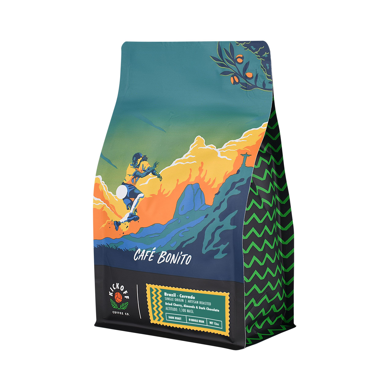 Cafe Bonito Coffee Bag | Kickoff Coffee Co | Brazil coffee| Soccer Coffee | Coffee for Soccer People by Soccer People | Premier League Morning Coffee #myplmorning | specialty coffee that gives back